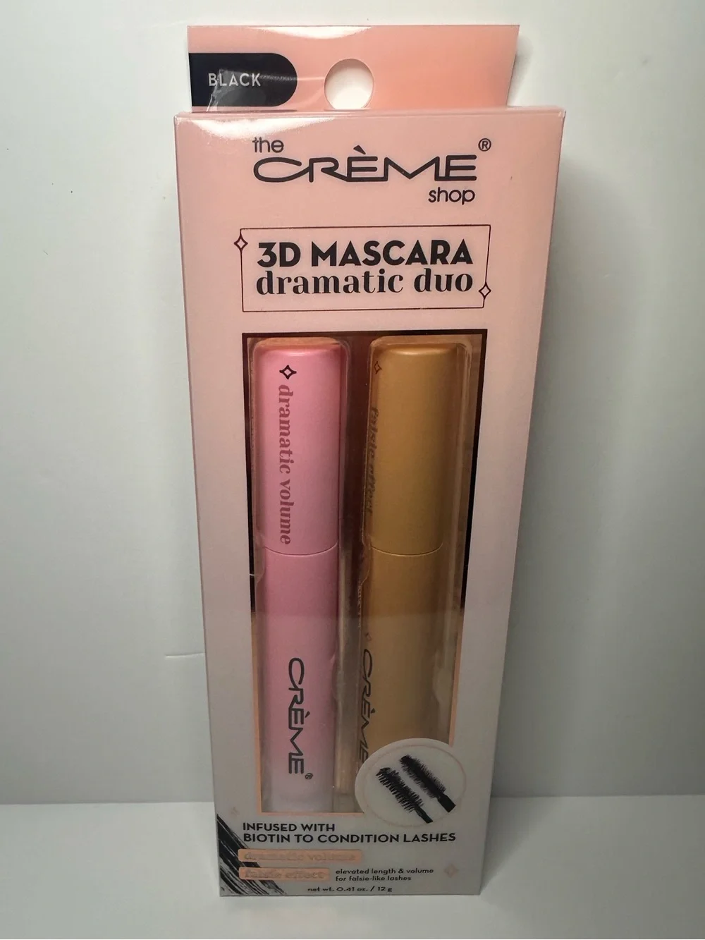 The Crème Shop 3D Dramatic Mascara Duo in Black - Discontinued